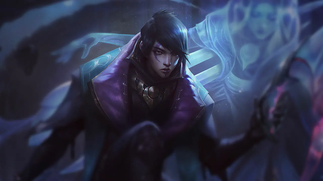 Aphelios splash art