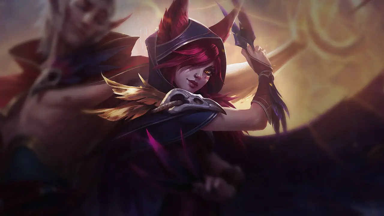 Xayah splash art